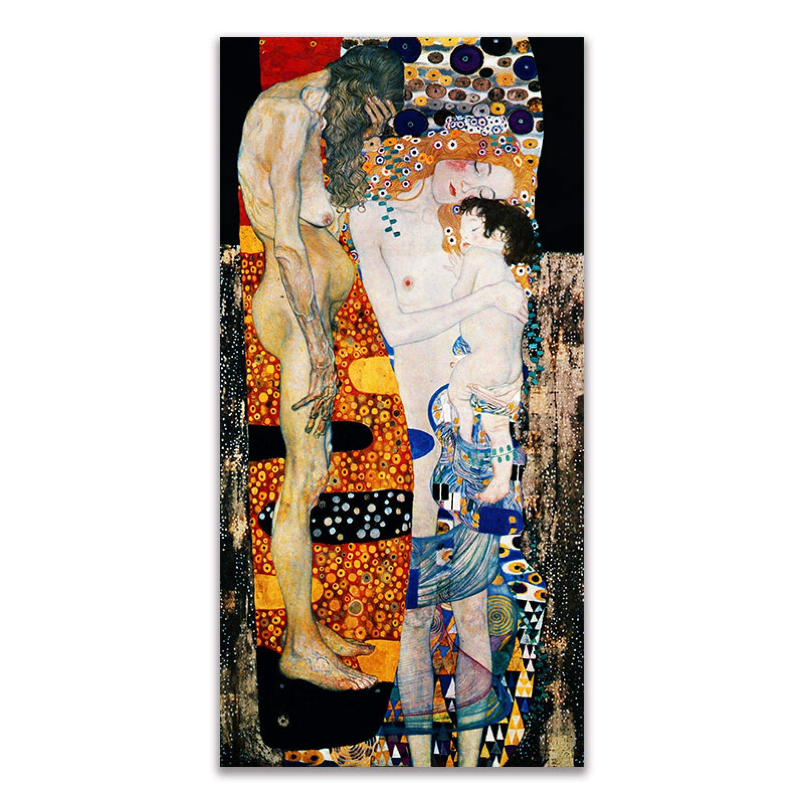 Amazon｜グスタフ・クリムト 女性の3つの時代 油絵 プリント